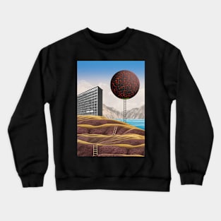 Arrivals/Departures - Vintage Surreal Collage Illustration Crewneck Sweatshirt